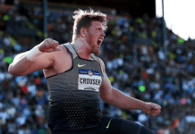 ATHLETICS: U.S.’s Crouser wins fifth global shot title in a row at Tokyo Worlds, to go with a dominant win in the mixed 4×400 m relay!
