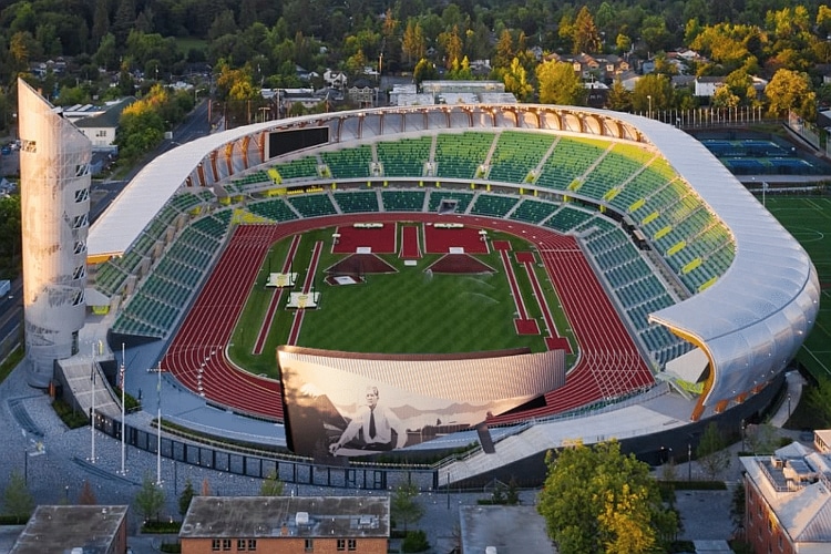 LANE ONE By our count, Hayward Field will seat less than 17,000 for