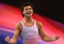 PANORAMA: U.S.’s Padilla claims history at Trampoline Worlds; American Bak defends rowing Beach Sprint gold; Shibutanis sixth in Ice Dance comeback