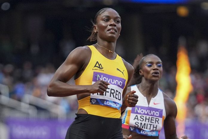 LOS ANGELES 2028: Agent for Olympic women’s 100 m champ Alfred says one-day 2028 women’s 100 m schedule is inequitable vs. men