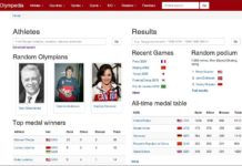 OLYMPIC GAMES: Authoritative Olympedia.org now fully updated and available, the absolute last word on Olympic facts and statistics