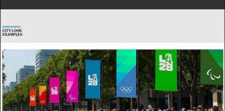 LOS ANGELES 2028: “Superbloom” design concept for 2028 Games pulls from city stories and landscapes to form a scalable, colorful grid