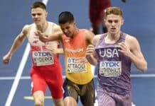 ATHLETICS: American Lutkenhaus, 17, wins World Indoors 800 gold; Charlton equals 60 hurdles world record as U.S. wins 18 medals!