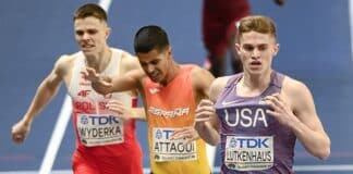 ATHLETICS: American Lutkenhaus, 17, wins World Indoors 800 gold; Charlton equals 60 hurdles world record as U.S. wins 18 medals!