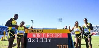 ATHLETICS: Three world records for new mixed 4×100 m relay, two U.S. wins, awesome 4×400 m at exciting World Relays in Botswana