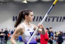 ATHLETICS: Hodge stuns with 10.63 women’s 100 m for Georgia in NCAA qualifying; Amanda Moll clears collegiate vault record!